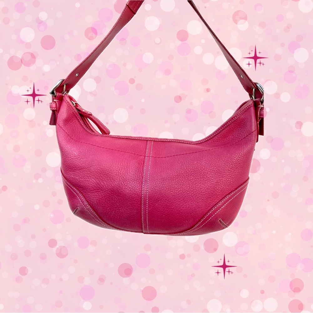 Vintage Coach Y2K Leather Hobo Purse